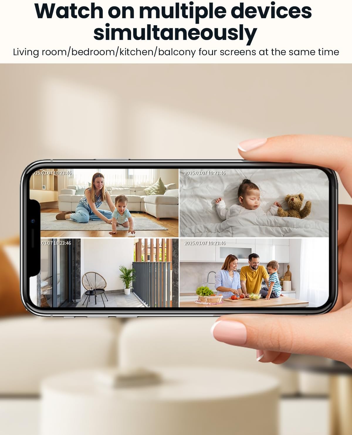 Cámara Vigilancia Interior 2K WiFi 5GHz ieGeek SC1 PTZ 360° - Imagen 5