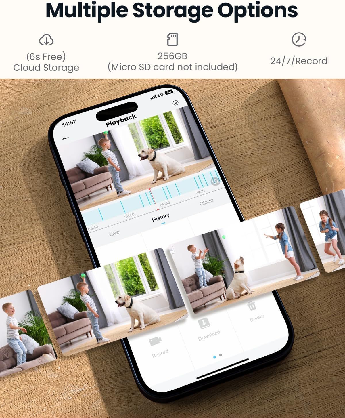 Cámara Vigilancia Interior 2K WiFi 5GHz ieGeek SC1 PTZ 360° - Imagen 4