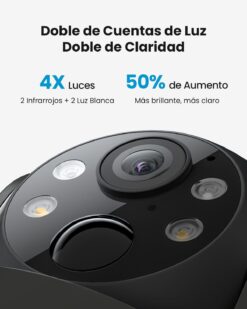 Alternative view of Cámara Vigilancia Solar 2K Negro | ieGeek 360° PTZ WiFi