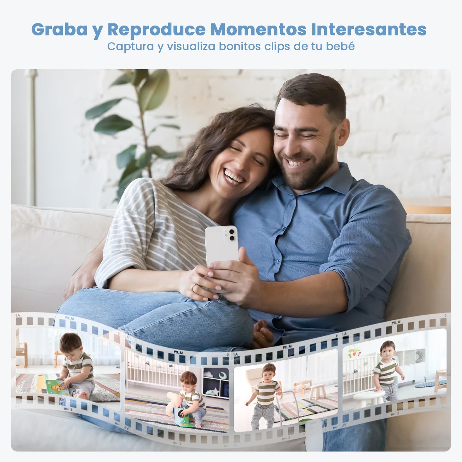 ieGeek Vigilabebés 2K con Pantalla 5" y Seguimiento 360° - Imagen 3