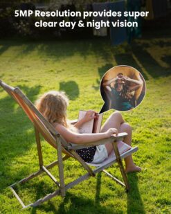 Alternative view of ieGeek ZS-GQ4 Cámara PTZ 360° WiFi 5MP Exterior Seguimiento