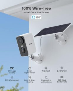 Alternative view of Cámara Vigilancia WiFi Solar 2K | ieGeek Interior/Exterior